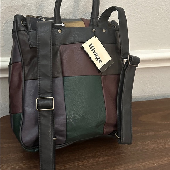 Patchwork Leather Backpack - Picture 3 of 7